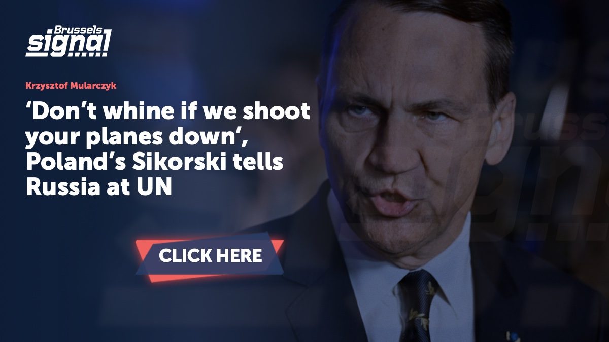 ‘Don’t whine if we shoot your planes down’, Poland’s Sikorski tells Russia at UN