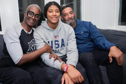 NFL stars Travis and Jason Kelce help Laila Edwards’ family attend her Olympic debut
