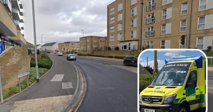 Man in hospital after car and motorbike crash in Dartford