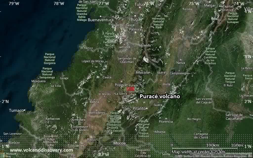 Puracé Volcano Volcanic Ash Advisory: VA EMS PSBL