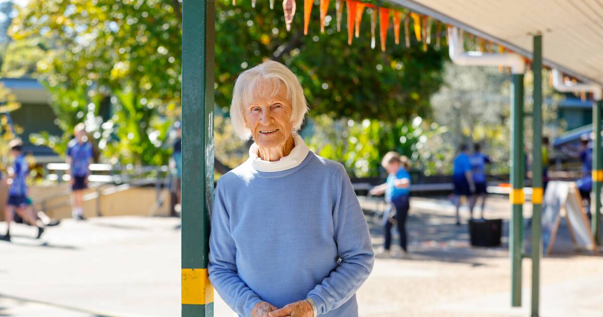 Joyce returned to Gerringong Public School, 90 years after she started there