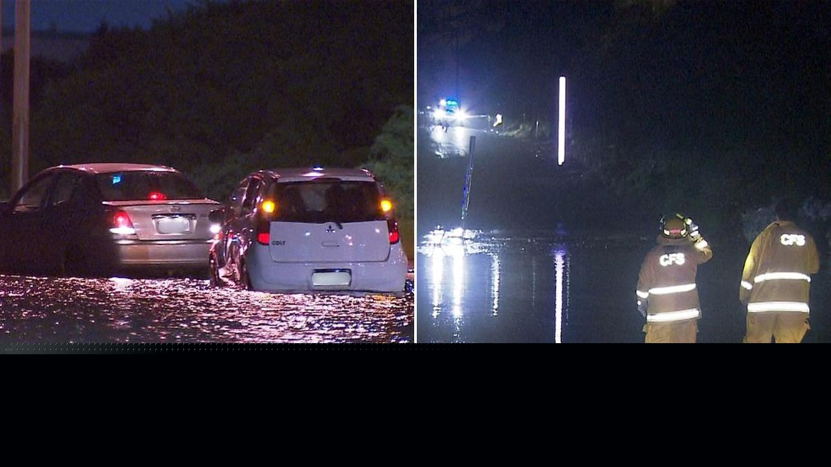 Cars stuck in Adelaide floodwaters as drivers ignore warnings after powerful storm