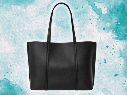Target has its own version of the Tory Burch Perry work tote and it costs over 10x less