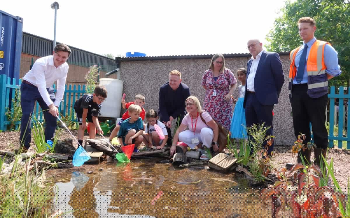 New nature reserve opened at Abbeywood First School in Redditch