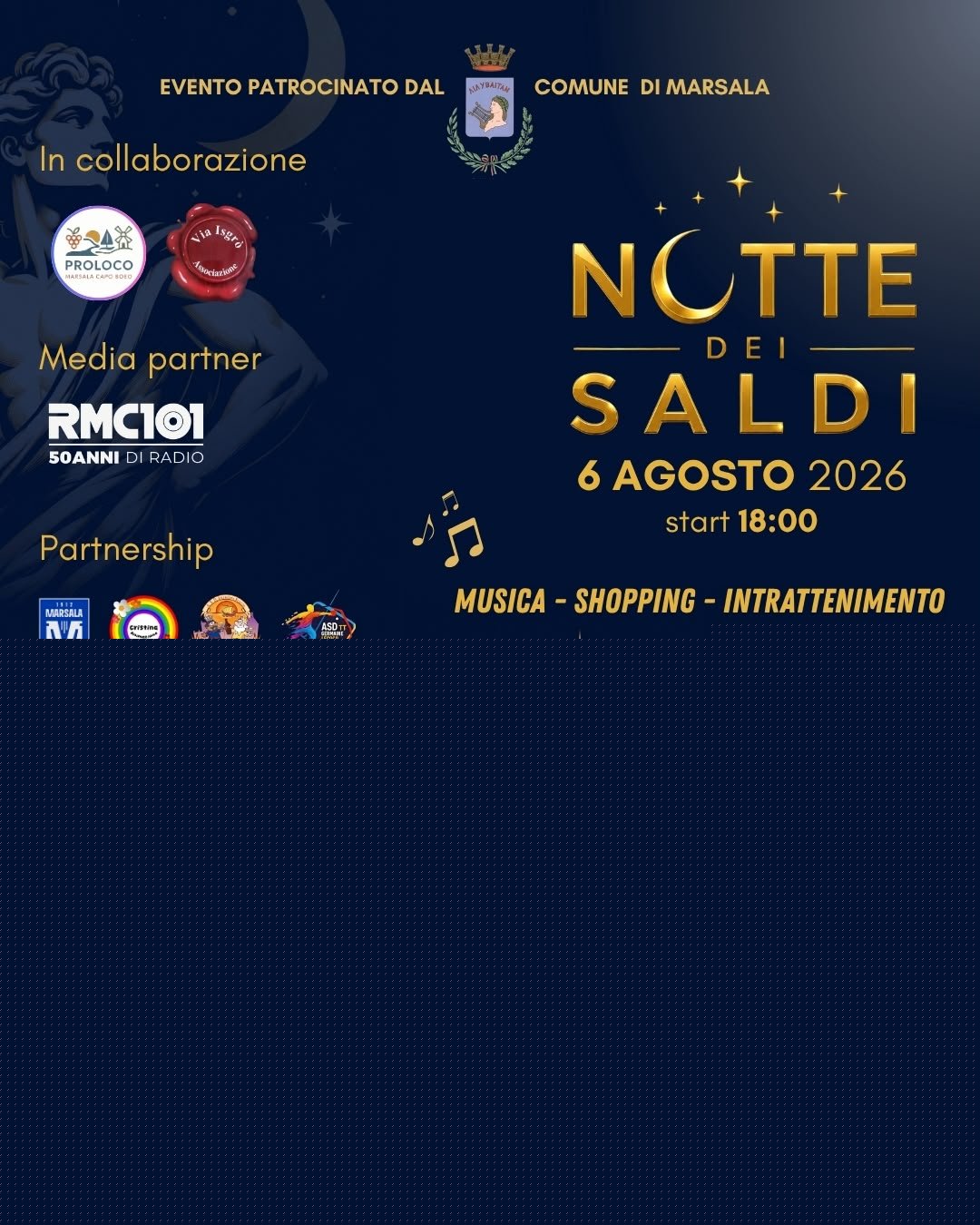 Notte dei Saldi, Marsala anima il centro con musica, danza e shopping