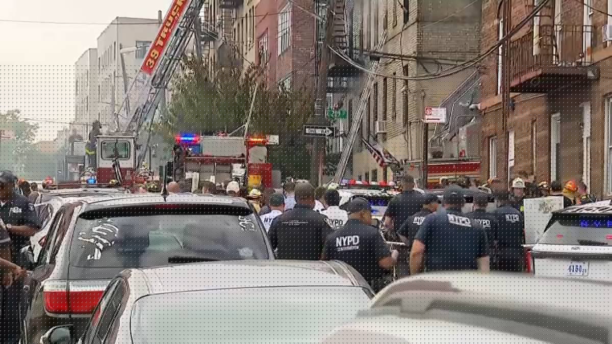 1 dead, 14 hurt after fiery explosion blows doors off hinges at Bronx building: FDNY