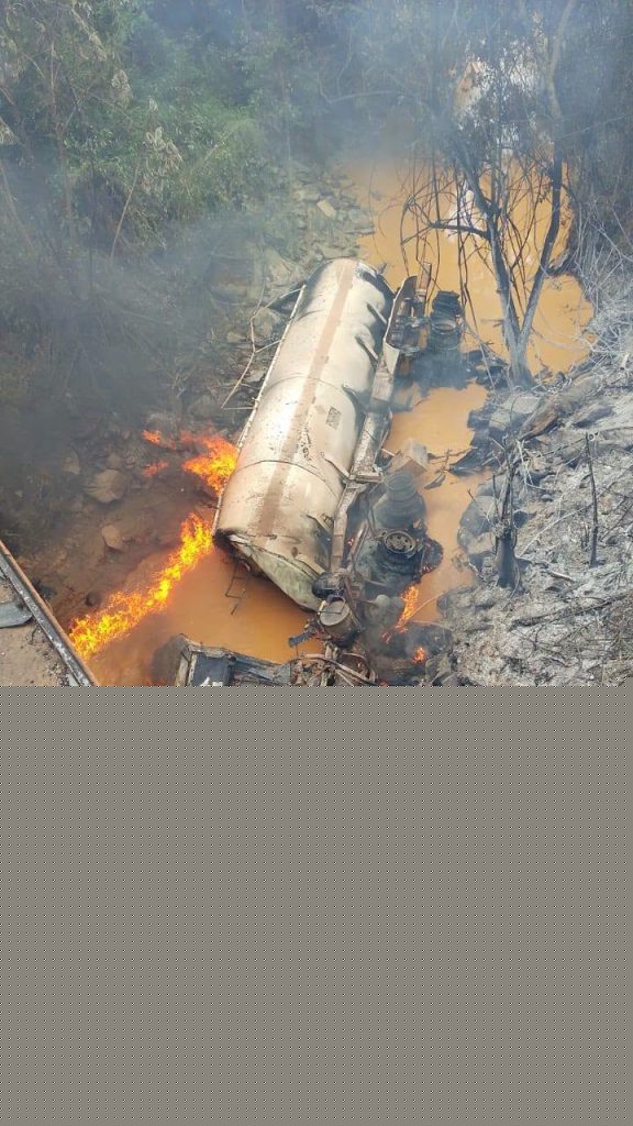 Several feared dead as STC bus erupts in flames after fiery highway crash