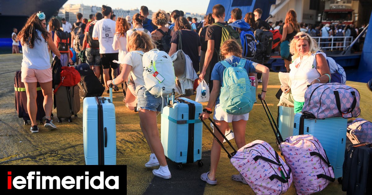 Κορυφώνεται η έξοδος για τον Δεκαπενταύγουστο -Το αδιαχώρητο στα λιμάνια, πάνω από 34.000 ταξιδιώτες αναχωρούν σήμερα από την Αττική