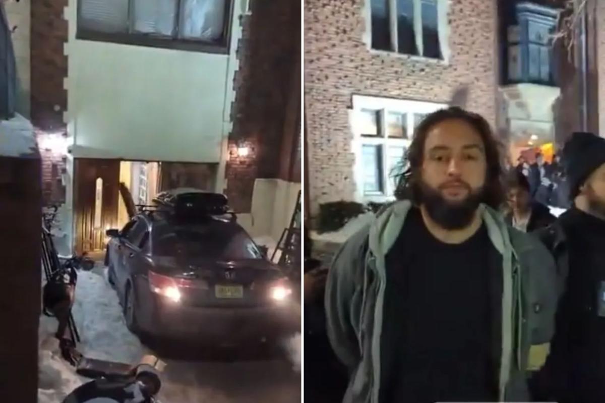 Car repeatedly rams into entrance of NYC synagogue, driver arrested, harrowing video shows