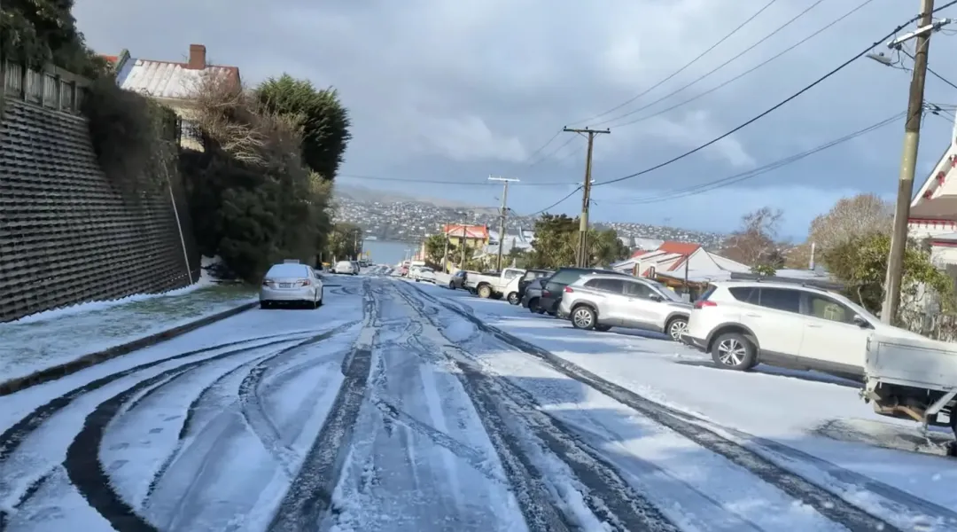 Freddo artico e neve in Nuova Zelanda