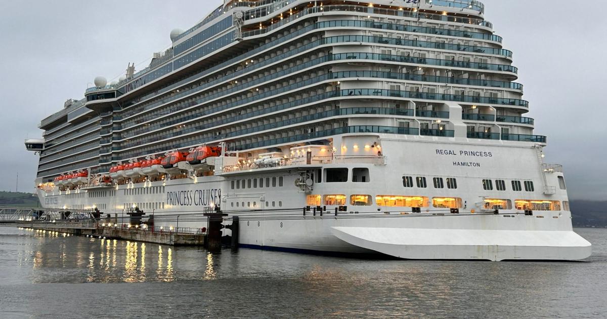 Huge cruise ship makes final scheduled visit to Greenock of 2025 season