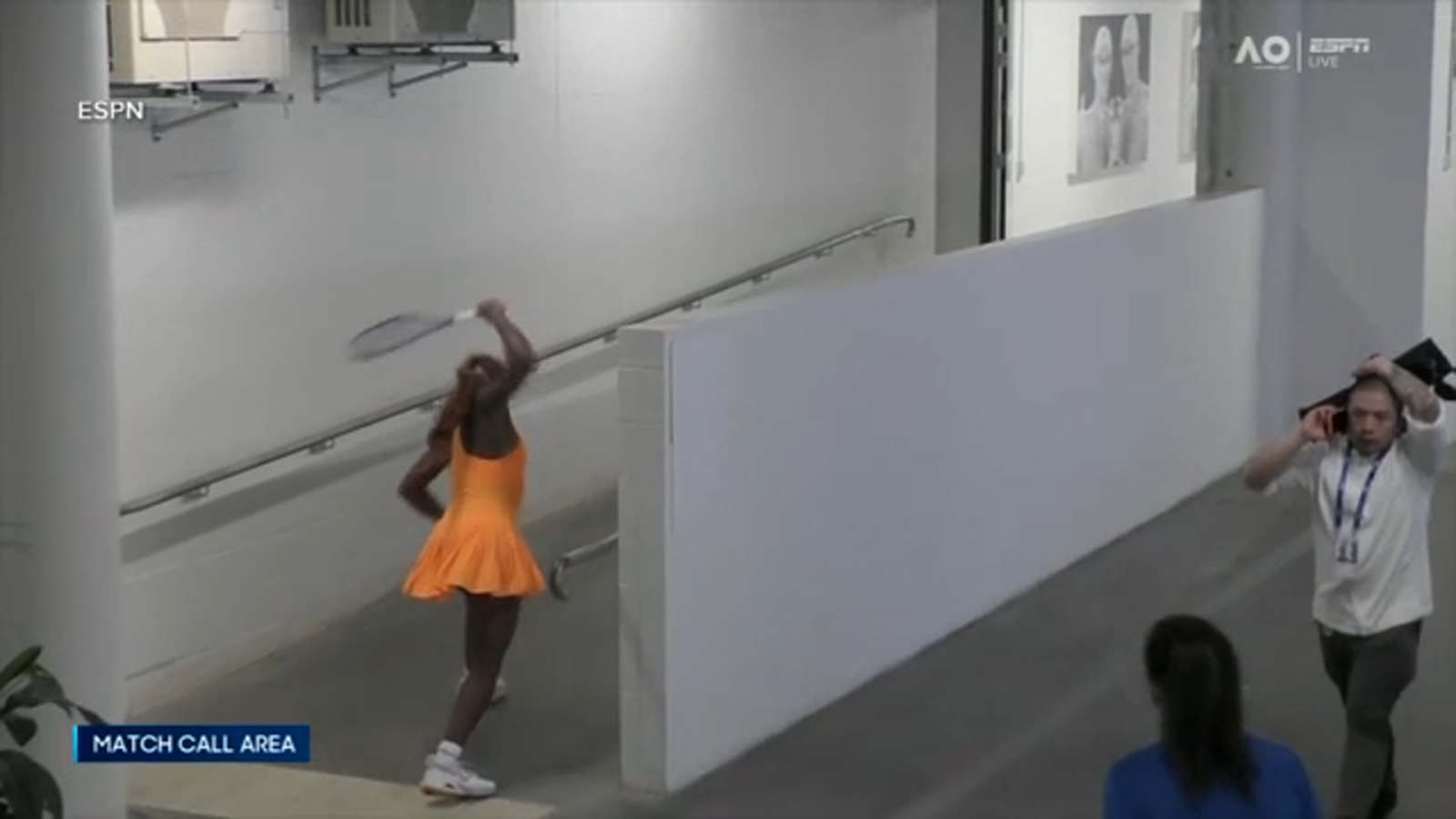 'Emotional' Coco Gauff smashes racket in frustration after Australian Open loss