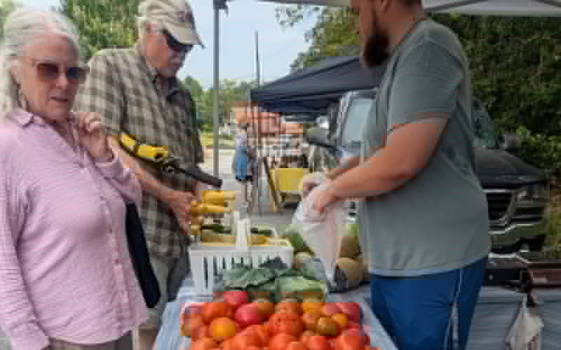 First Tryon Pop-Up Farmers Market of the summer held Tuesday