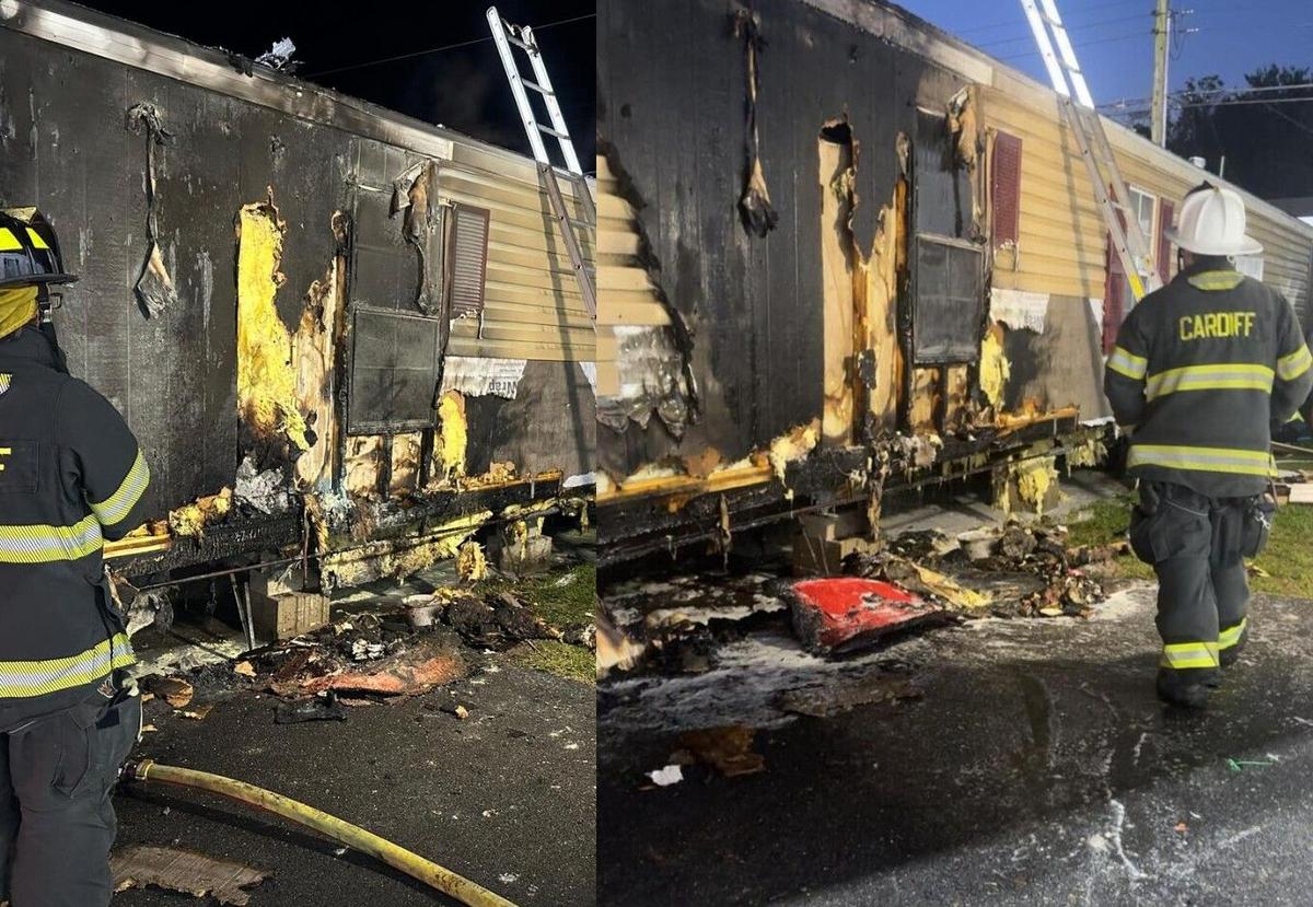 Early Morning Blaze Guts Egg Harbor Township Mobile Home