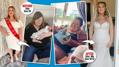 ‘I lost eight stone – and gained a husband!’