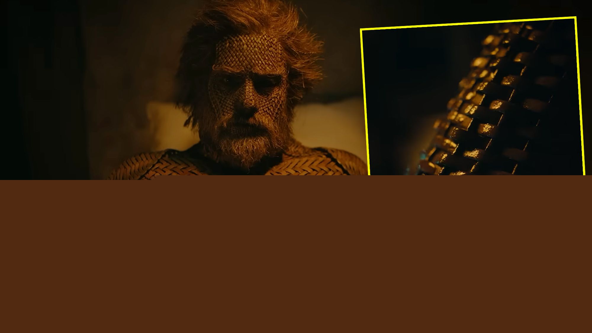Alexander Skarsgård's wood in Wicker is almost entirely real