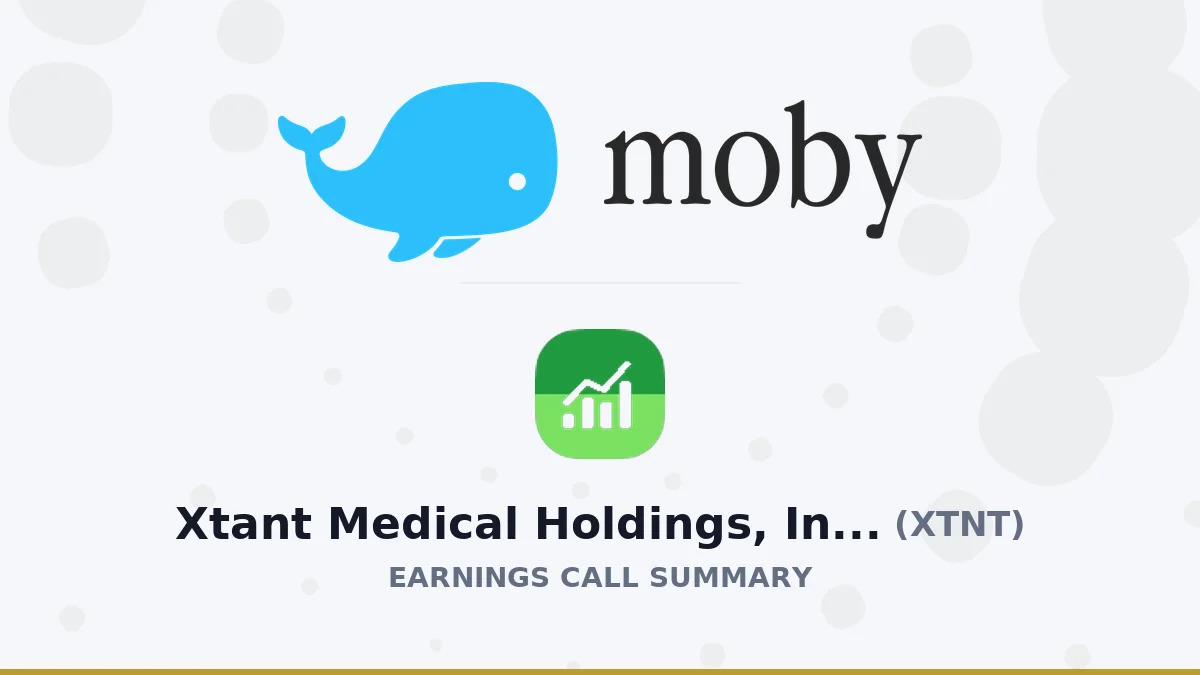 Xtant Medical Holdings, Inc. Q2 2026 Earnings Call Summary