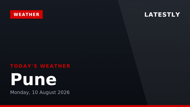 Pune Weather Forecast & Update for Today, Monday, 10 August 2026: Expect Light Drizzle and High Humidity, High of 28°C