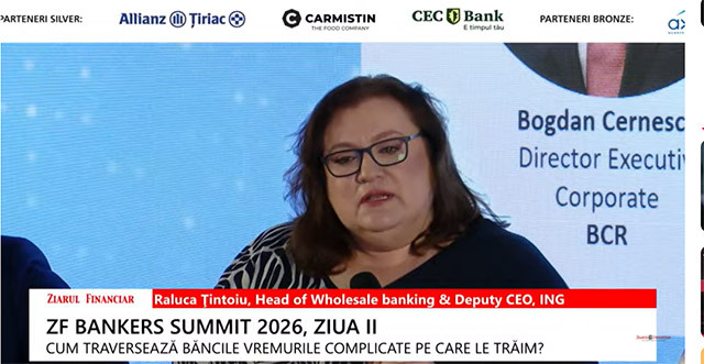 Raluca Ţintoiu, deputy CEO ING Bank: România are o nevoie foarte mare de investiţii în diverse sectoare critice şi există companii suficient de mature să mobilizeze finanţări sindicalizate. Cred că o sumă minimă ar fi 100 mil. euro pentru o astfel de finanţare