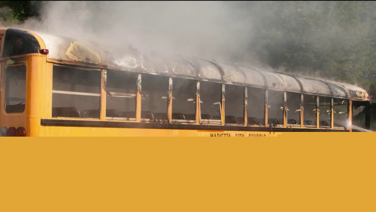 Why Marietta intentionally set a school bus on fire before classes start