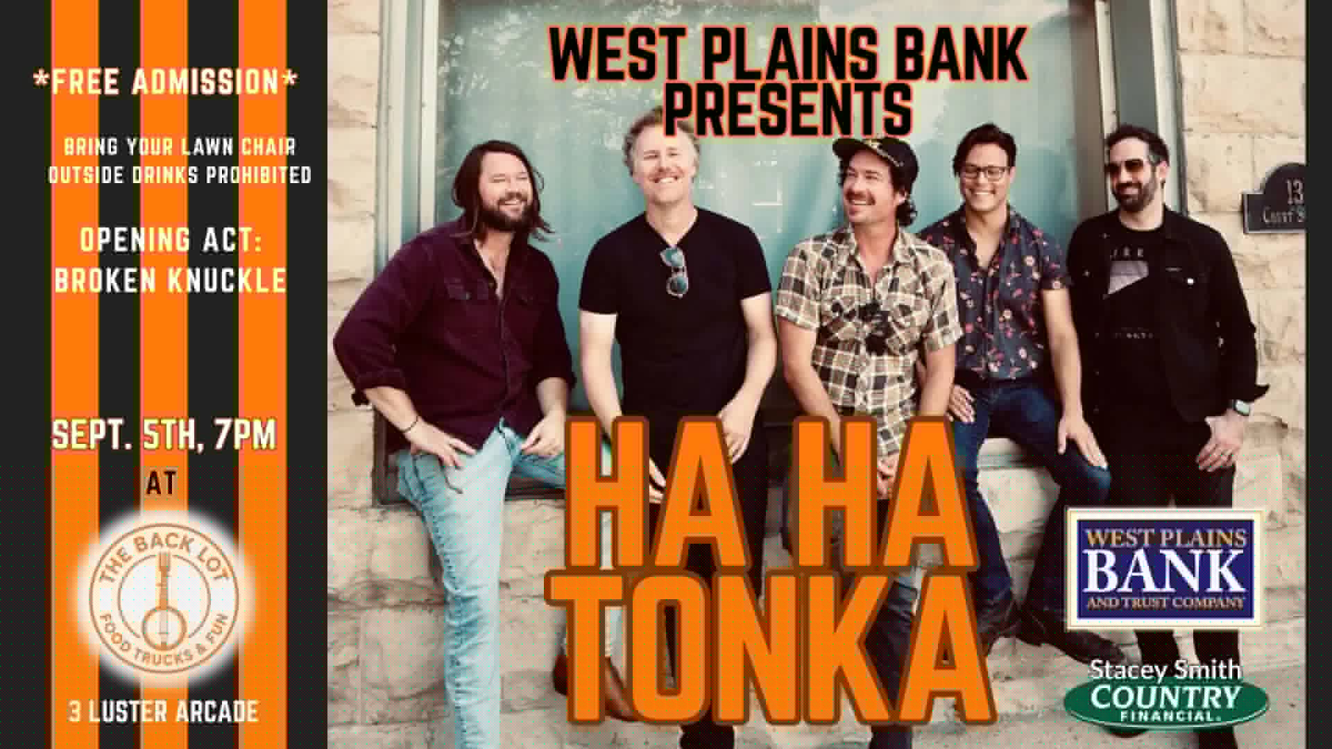 Ha Ha Tonka Concert Coming September 5th in West Plains