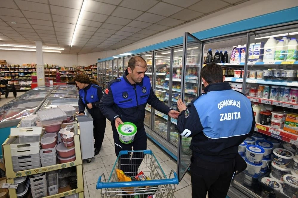 Osmangazi Belediyesi'nden marketlere sıkı denetim