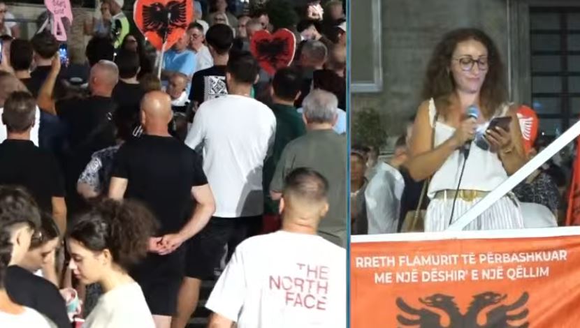 E reja vjen nga Franca në protestën para Kryeministrisë: Sot në Shqipëri ka dy botë, kulla me para të pista dhe popull në varfëri