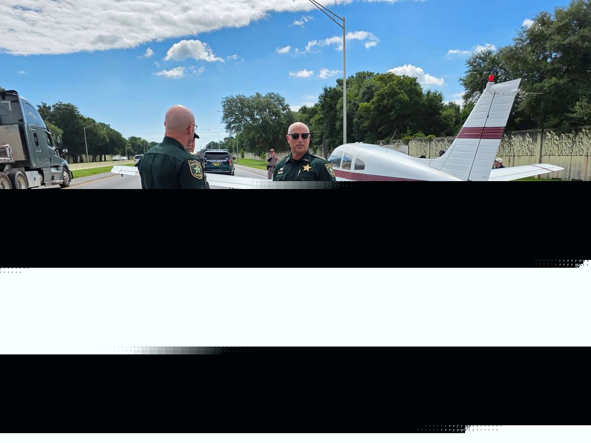 Small plane makes daring emergency landing on Florida interstate after engine stops