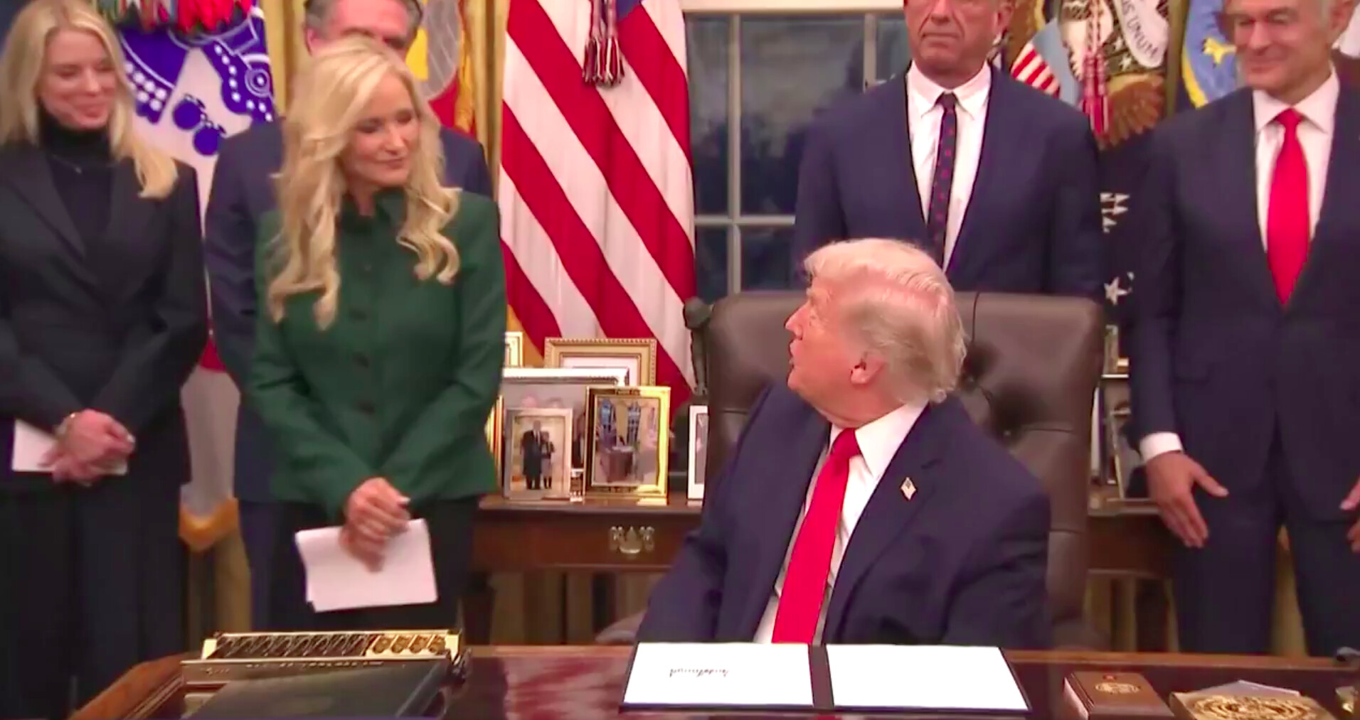 Trump Suggests He Appointed Doug Burgum to Cabinet Because Wife Is Attractive: ‘I Saw Them Riding Horses…’