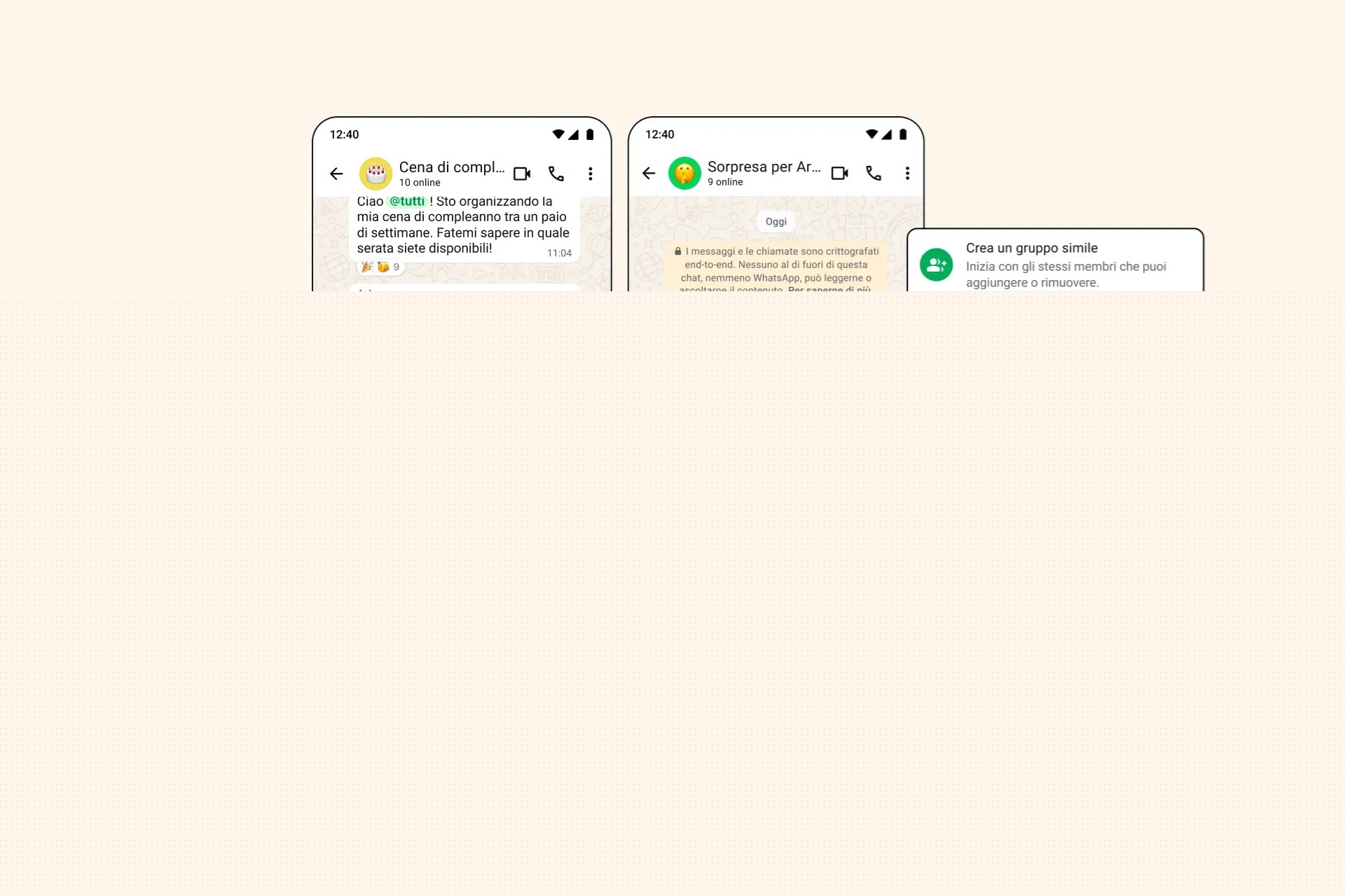 WhatsApp ha annunciato tre importanti novità che puntano a migliorare le chat di gruppo