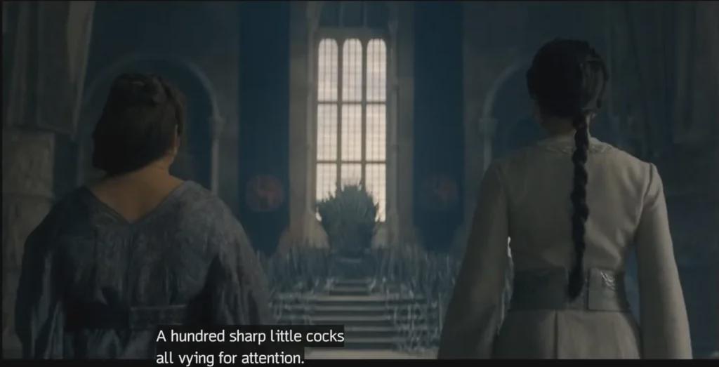 /r/freefolk - Mysaria establishing the throne as an object of petty male obsession: Its happening guys, she's going to help Rhae Rhae give it all up and run off to Essos to live with da peeple | /r/FreeFolk