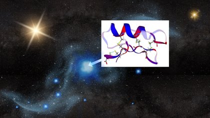 Proteins before planets: How space ice may have created the 1st building blocks of life