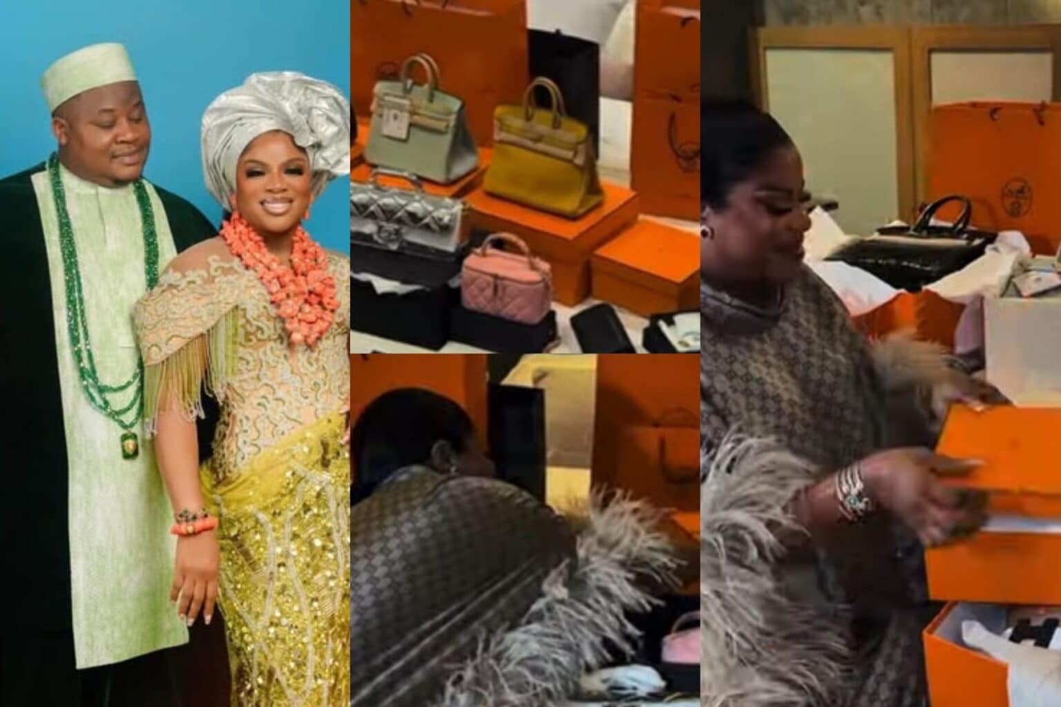 Cubana Chiefpriest’s wife shows off designer gifts