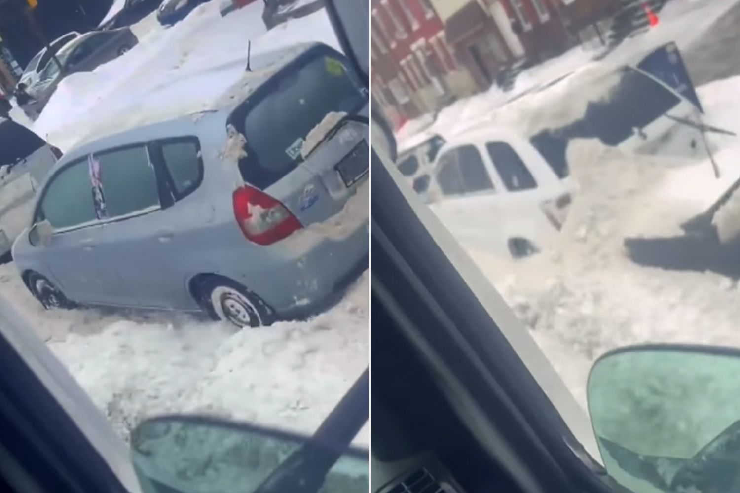 Philadelphia Sanitation Driver Seen Plowing Snow Onto Parked Cars After Winter Storm