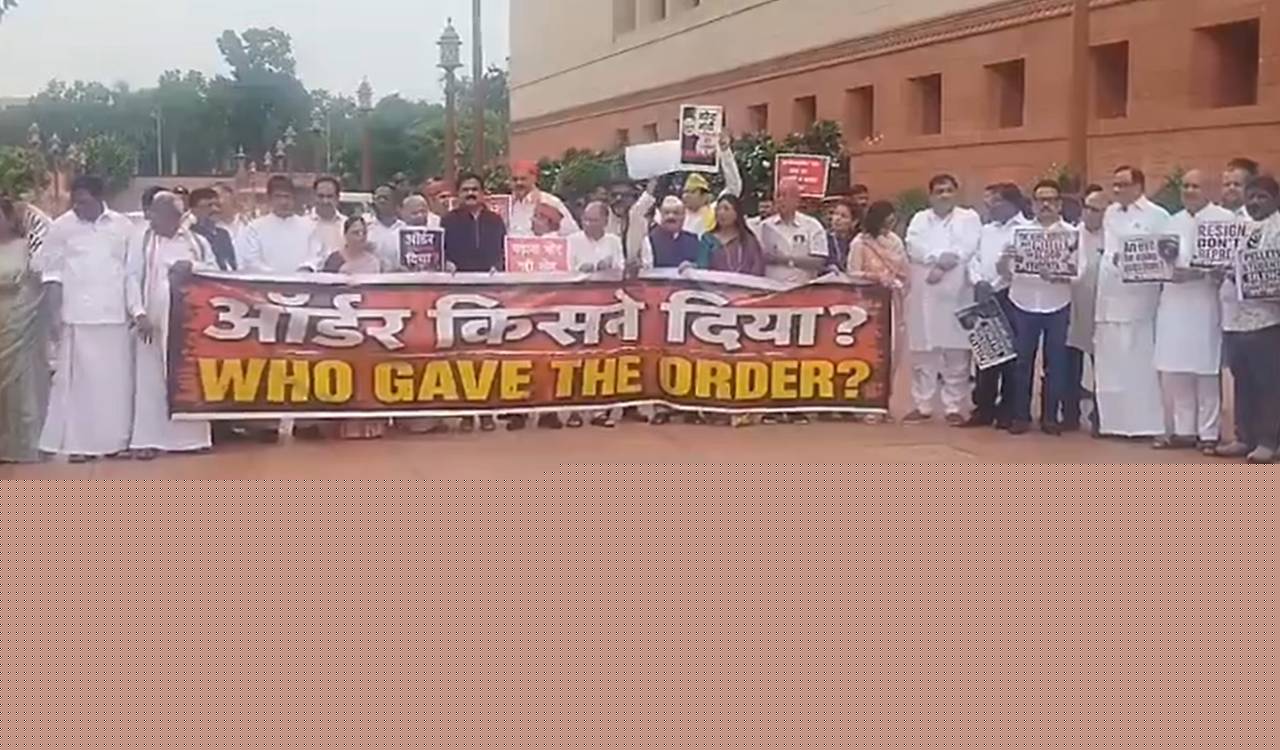 INDIA bloc MPs seek answers over alleged force on NEET protesters