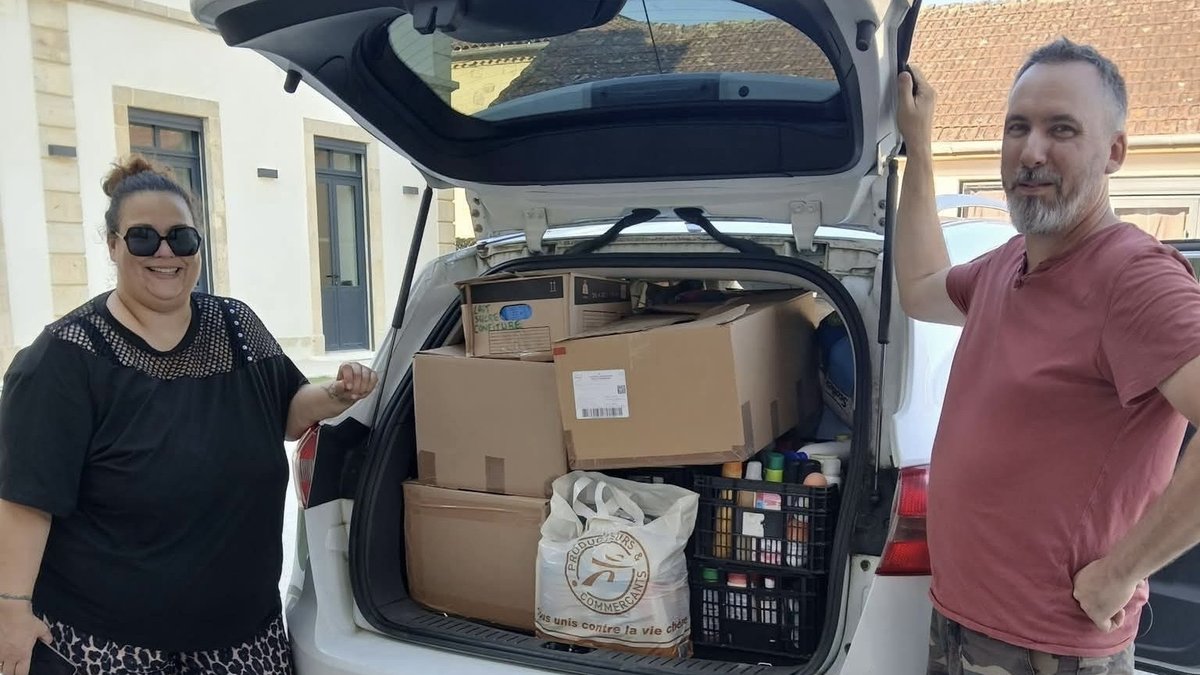 TÉMOIGNAGES. "On pensait remplir une voiture, on s'est retrouvés avec une remorque pleine" : un couple gersois lance une grande collecte pour les animaux sinistrés après les mégafeux en Gironde