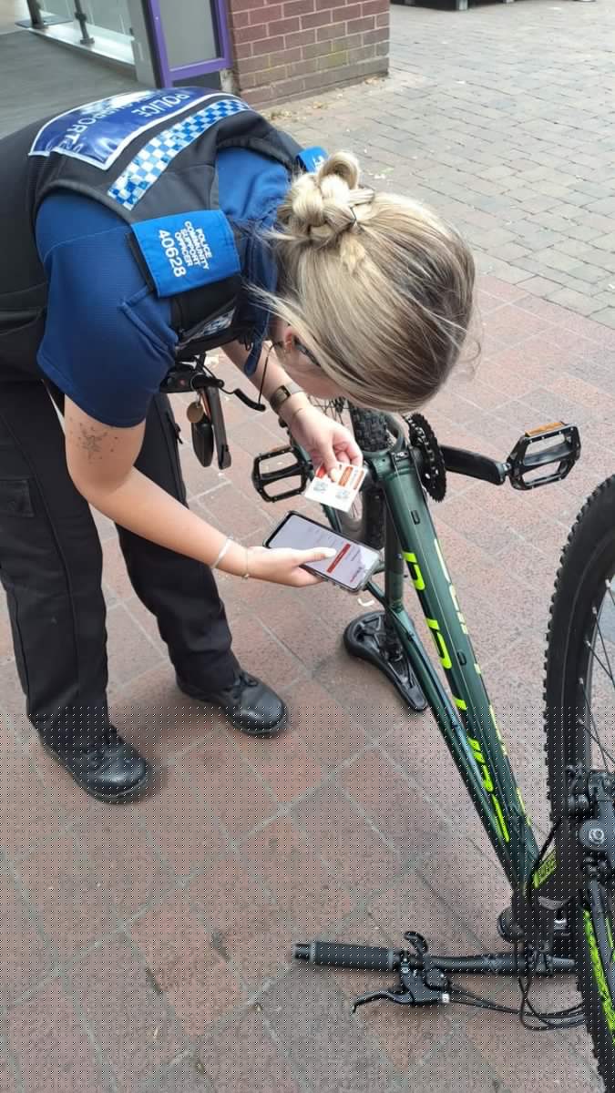 Bike marking event in Redditch helping to combat crime