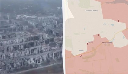 Myrnohrad is almost completely under Russian control; the enemy has deployed artillery and headquarters in the city, according to media reports.