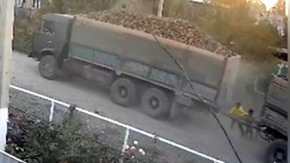 Truck driver detained for fatal accident involving two children in Kara-Balta