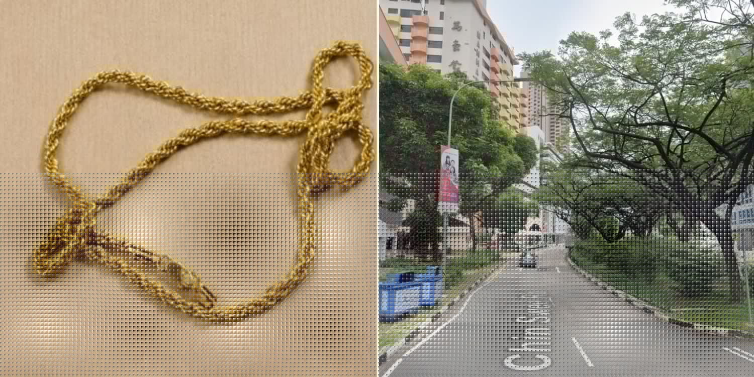 S$1,685 gold chain snatched from man’s neck at supermarket in Chinatown, suspect arrested within 3 hours