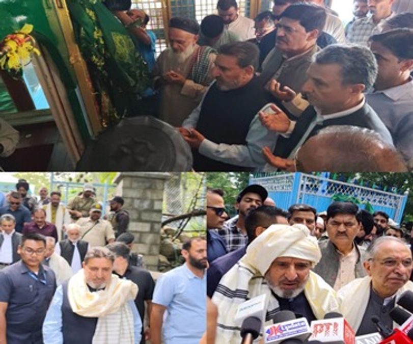 Apni Party leaders visit Nanga Baji shrine