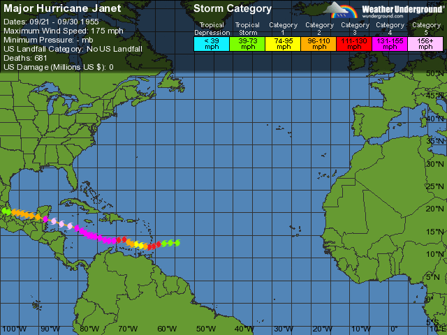 Comment on Hurricane Janet: 22 September 1955 by Rita Joseph