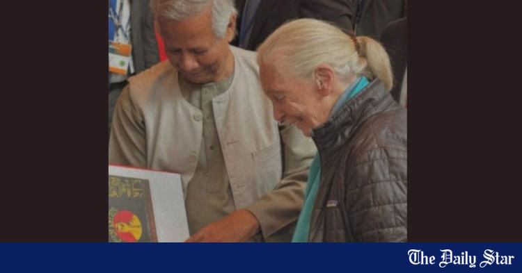 CA Yunus saddened at zoologist Dr Jane's death