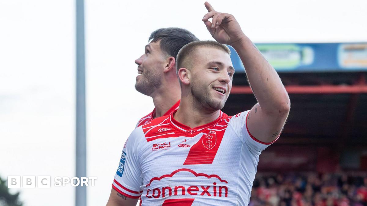 Super League semi-final: Lewis try sends Hull KR ahead against St Helens - live text