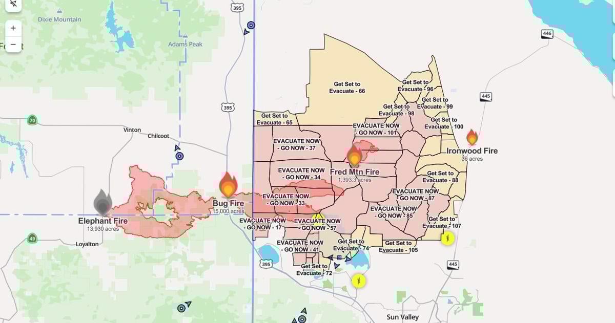 Hungry Valley residents ordered to EVACUATE NOW as Bug Fire threatens area