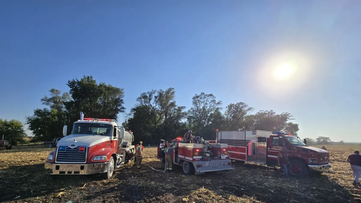Large Field Fire Near New Market Contained With Help From Multiple Fire Departments and Local Farmers