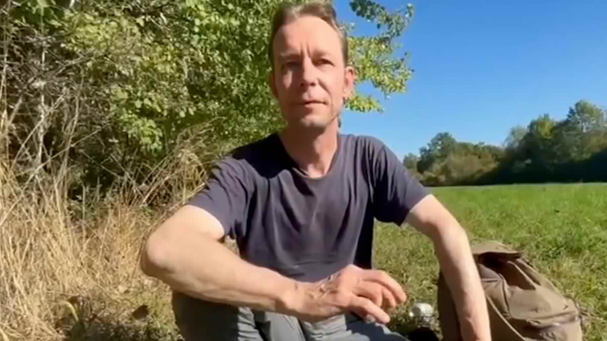 Maddie suspect Christian Brueckner speaks out for the first time since jail release in bizarre interview from a field - but refuses to discuss missing Brit toddler and says he is being 'hounded'