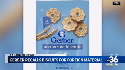 Gerber recalls arrowroot baby biscuits over possible contamination