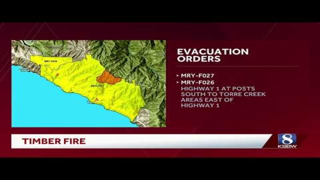 Big Sur: Timber Fire: 800 Acres, 5% Contained