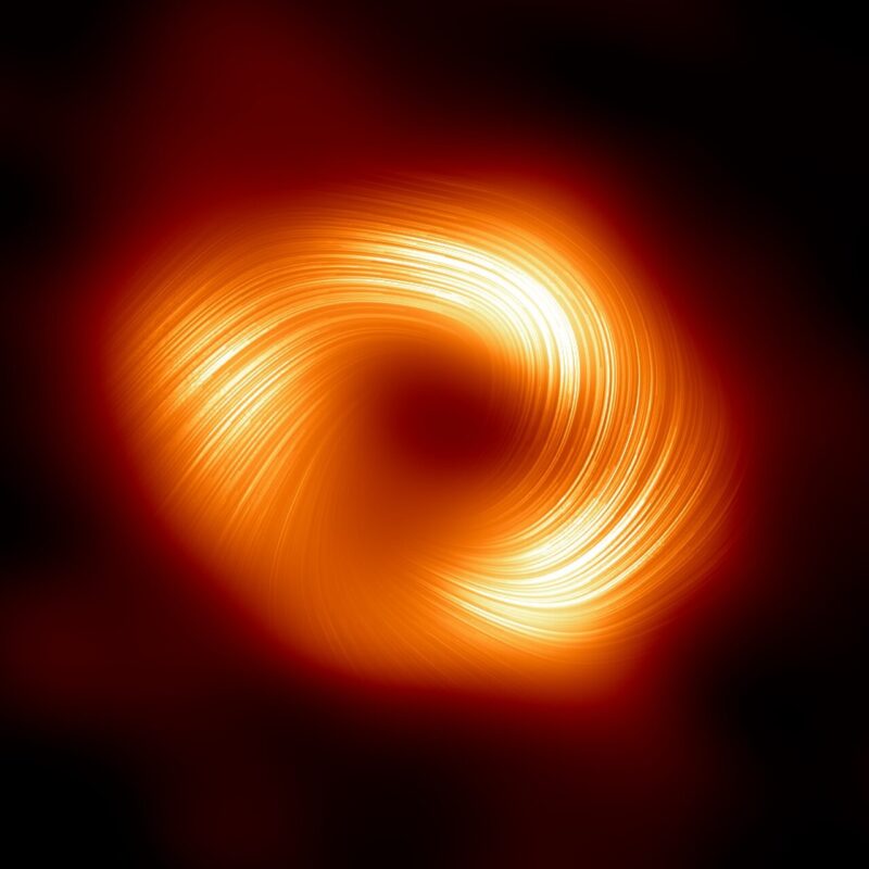 1st image of Milky Way’s black hole in polarized light